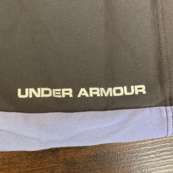 Under Armour Gray & Light Purple Athletic Shorts - Picture 6 of 6